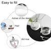 Pendant Necklaces 2PCS Clear Crystal Vials Urn Jewelry Cremation Necklace For Ashes4704081