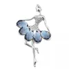 20 Pcs/Lot Custom Fashion Jewelry Brooches Crystal Rhinestone Dancing Girl Brooch Pin For Decoration/Gift