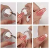 Prego Gel Toy Silicone Arte Transparente Stamping Kit Francês para Manicure Plate Stamp Polonês Stencil Modelo Selo Stamper Stamper Raspador 0328