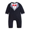 Kleidungssets Baby-Strampler für Kleinkinder, Anzug, kleiner Gentleman mit Fliege, Overall, Kinder-Overalls, Kleidungssets, Kleidung