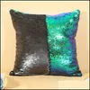 Sequin Mermaid kussensloop 38 kleuren 40 * 40 cm kussen er huis decoratie slaapbank decor decoratieve kussensloop drop levering 2021 beddengoed Supp