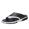 Slipper heren mode 2022 zomer nieuwe stijl lederen slippers anti slip outdoor flip flops mannen strandschoenen m6nl #