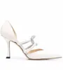 Fashion Bridal Weeding Sandals Shoes Elegant Luis High Heels Ankelrem Point Toe Pumps Crystal Lady Gladiator Sandalias EU35-44.box