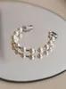 2022 Bracelet de charme de qualité supérieure avec des perles de coquille de nature en couleur platine plaqué pour les femmes bijoux de mariage cadeau PS4969