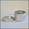 50 g tom aluminiumkrämburkar 50 ml aluminium TINS ​​METAL LIP BALM Container Drop Delivery 2021 Packing Boxes Office School Business Indust