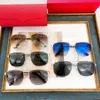 new carte men's and women's square sunglasses fashion personalized metal driver sunglasses CT0292