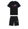 Top Trapstar New Mens t Shirt Short Sleeve Outfit Chenille Tracksuit Black Cotton London StreetwearS-2XL