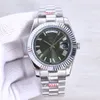Sports Mens Watch 41 mm Automatyczne zegarki mechaniczne Business Wristwatch Wysokiej jakości pasek ze stali nierdzewnej Life Wodoodporne podwójne kalendarzowe zegarek