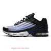 Top Quality Tn Plus 3 Tuned III Men Sports Shoes Laser Blue White Leather Tns Requin Obsidian Hyper Violet Deep Parachute Ghost Green Triple Black Trainer Sneakers Y58