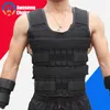 30KG Weight Vest For Boxing Weight Training Workout Fitness Gym Equipment Adjustable Waistcoat Jacket Sand Clothing 220426