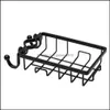 Other Home Storage Organization Housekee Garden Wrought Iron Sink Hanging Punch Hollow Rack Kitchen Drainage Drain Faucet Bathroom Storag