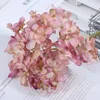 Retro Design Artificial Flowers European Style Hydrangea Simulated Embroidered Ball Bouquet For Wedding Home Decoration 120 PCS