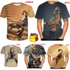 Homens camisetas Verão 3D Impressão T Camiseta Moda Homens T-shirt de Manga Curta T-shirt Hip Hop Streetwear Engraçado Escorpião Impresso Camisas