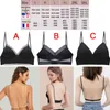 Reggiseno sexy reggiseno senza schienale profondo u baleniera baleniera a tazza sottile a tazza reggisella beretta morbida elastica elastica canottiera elastica tops encaje mujer t220726