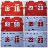 NCAA College Badgers Football Jersey 16 Russell Wilson 99 JJ Watt 23 Jonathan Taylor University All Stitched Team Rouge Blanc Pour les fans de sport Respirant de haute qualité