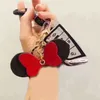 Girls Letter Keys Ring Metal Buckle Keychain Durable Leather Key Rings Cartoon Character Keychains