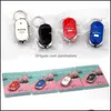 Keychains Fashion Accessoires LED Key Finder Locator Find Lost Keys KeyChain Whistle Sound Control Holder Rings Dames Men Men Sieraden Drop Deliv