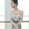 Sahne Giyim Kadınlar için Bale Şevdi Dans Mayo Terjde Dantel Naylon Giysileri Balerin Kostüm