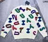 Nova carta jacquard camisola de malha no outono/inverno máquina de tricô acquard e personalizado jnlarged detalhe tripulação pescoço algodão