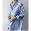 Women's Blouses & Shirts 2022Summer Women Causal Shirt Spring JapanStyle Loose Straight Singlebreasted Casual Young Turndown Collar Polyeste