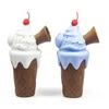 Mini Small Ice Cream Shape Silicone Pipe Smoking Accessories Pipes Oil Burner Portable Hand Burning Water Pipes SP297