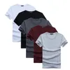 Haute qualité mode hommes T-Shirts décontracté à manches courtes T-shirt hommes solide coton T-shirt vêtements d'été 6 pièces/lot 220325