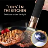 Automatic Salt Grinder Electric Spice Battery Powered Adjustable Coarseness Pepper Mill Kitchen Seasoning Tools 220524
