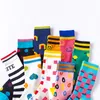 Chaussettes pour hommes automne hiver japonais coréen créatif hommes femmes mode mignon Harajuku Art série coton personnalité femme