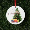 Christmas Acrylic Tag Xmas Tree Hang Tags Gift Wrapping Labels Party Cards Decoration DIY Santa Claus Wrappings Supplies Hot