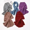 Bow Ties 2022 Fashion Knitted Small Scarf Warm Soft False Collar Neck Guard Female Shirt Detachable Collars Decor Donn22