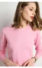 Women's Sweaters Women's Female Slim O-Neck Pullover Cashmere Wool Blending Sweater Autumn And Winter Long-Sleeved Knit Bottoming Shirt