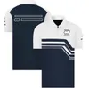 Novo terno polo de verão F1 Fórmula 1 Team Lapel T-shirt com o mesmo personalizado