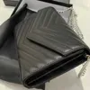 Véritables sacs à bandoulière en cuir sac à main est livré avec boîte or noir argent chaîne sac femmes luxes créateurs de mode femme embrayage classique haute