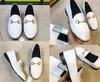 2023 fashion Casual Mules Flats DesignerMetal Chain Princetown Mannen Vrouwen Slippers Mules Flats Echt Leer Mode Echt Leer Casual schoenen NO14