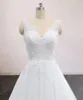 2022 Simple White Tulle A-Line Boho Wedding Dress Beaded Applices Bridal Party Dress Summer Vestido de Novia Real Image