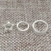 Autres cadres de perles rondes étoile et cercle en argent sterling 925 pour perles de 6 mm, 8 mm et 10 mm Rita22