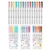 5pcSset Japão Zebra WFT8 Milleer Liner aquarela Preça Limite criativo Limite de caneta Doubleheted Pen Supplies Kawaii 201116