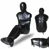 Skönhetsartiklar sexiga män full kropp täcker bodysuit faux läder bandage jumpsuit gay kostym sexig underkläder tätt bdsm bondage väska gay slitage sexig