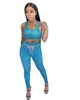 2022 Summer Sportswear Designer Tracksuits Women 2 Piece Set Fashion Letter Print Outfits Casual Vest Pants Jogger Sport Suit O-neck K9427