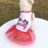 Dog Apparel Pet Skirts Clothes For Small Dogs Girls Dress Puppy Costumes Summer Bowknot Princess Comfortable Gauze DressDog