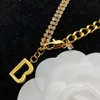 قلادة قلادة مصممة مصممة الذهب ماس رسائل مصممين مجوهرات مجوهرات جديدة للسيدات