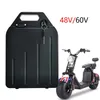 18650 Rechargeable 60v 20Ah 25Ah 30ah lithium battery for two Wheel Foldable citycoco X7 X8 X9 fat tire scooter bicycle removable batteries with 3A charger