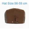 Berets Vintage Herringbone Sboy Cap Männer Winter Dicke Warme Casual Streifen Gatsby Flache Hut Erreichte Einstellbare PatchworkBerets