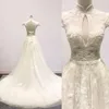 Real Image Elegantes Brautkleid mit Stehkragen und Flügelärmeln 2022, Kristallspitze, Blumenperlen, Boho-Brauthochzeitskleider nach Maß