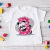 T-shirts Fashion Children Birthday Number 1-9 Panda Animal Cartoon Top T-shirt Boys Girls Gift Baby Clothes 1912T-shirts