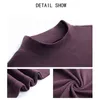 Browon совершенно новое прибытие мужская одежда Casual Soft Solid Color Turtleneck Tee Top Осенняя зимняя зимняя рубашка негабаритная футболка Men T220808