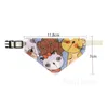 Pet triangle saliva towel Cat Costumes Small dog and cat-accessories Cats and dogs Cartoon scarf Pets Supplies T9I002034