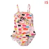 33 stijlen Hot Kids Cartoon Paard Floral One-Pieces Badmode Meisjes Zwempakken Bodysuit Kid Bikini Ruffle Beach Sport Bading Pakken Kinderen