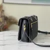 Designer Messenger Bag 10a Mirror Quality äkta läder axelhandväskor lyxiga crossbody -väskor med låda L020