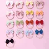 Baby Bows Headbands Girls Vintage Hair Accessories For Newborn Thin Nylon Turban Traceless Infant Hairband New Eastic Hair Band AA220323